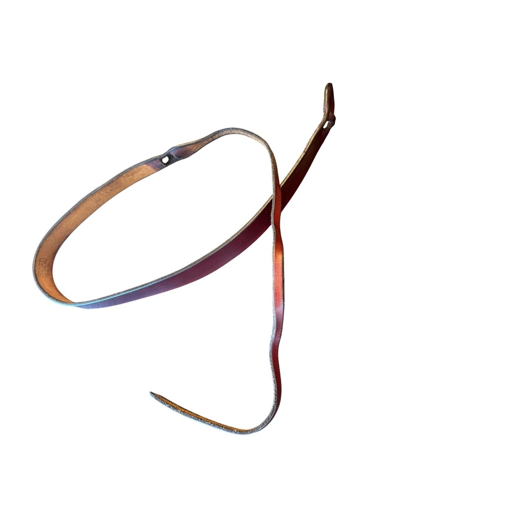 Whitley Genuine‎ Leather Belt 31 Burgundy Classic Casual